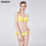 INGAGA New Sexy 2017 Bikini Set Push Up Swimwear Women Brand Strap Bandage Swimsuit Bathing Suits Summer Beach