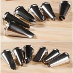 Icing Piping Nozzles Set 14 Steel Nozzles + Cotton BAG Cake Icing Piping set Bag