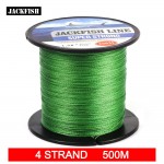 JACKFISH  4 strand 500M Super Strong PE Braided Fishing Line 10-60LB PE Fishing Line With gift Carp Fishing Saltwater