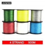 JACKFISH  4 strand 500M Super Strong PE Braided Fishing Line 10-60LB PE Fishing Line With gift Carp Fishing Saltwater