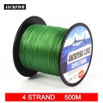 JACKFISH  4 strand 500M Super Strong PE Braided Fishing Line 10-60LB PE Fishing Line With gift Carp Fishing Saltwater