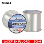 JACKFISH 500M Fluoro fishing line 5-30LB Super strong brand Leader Line clear fly fishing line pesca