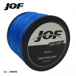 JOF 1000m 18LB - 80LB PE Multifilament 4 Strands Braid Line Ocean Fishing Super Strong Carp Colorful Braided Fishing Line