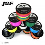 JOF 1000m 18LB - 80LB PE Multifilament 4 Strands Braid Line Ocean Fishing Super Strong Carp Colorful Braided Fishing Line