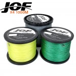 JOF 1000m Fishing Braid Multifilament 4 strands fishing lure PE Braided Wire Fish Lines Fishing Material 20LBS-100LBS