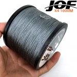 JOF 1000m Fishing Braid Multifilament 4 strands fishing lure PE Braided Wire Fish Lines Fishing Material 20LBS-100LBS