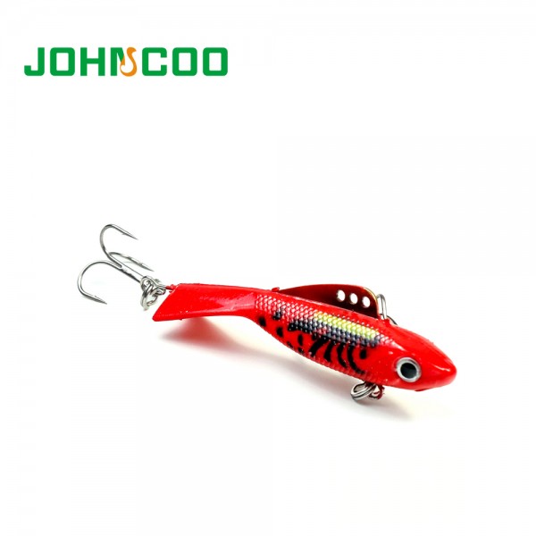 JOHNCOO 4pcs Hard Fish Vib Ice Fishing 12g 18g Fishing Bait Minnow Pesca Artificial Bait Fishing Lure Winter Wobber