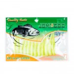 JOHNCOO 72pcs Soft Fishing Wobblers 7cm 1.85g Double Colors Artificial Lure Pesca Fishing Silicon Lure