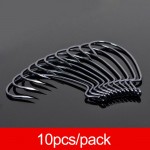 JSFUN 10pcs/lot Fishing Soft Worm Bait Hook Quality South Korea Made High Carbon Steel Fishhook Lure Hooks 2#-4/0# FH70