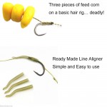 JSM 18pcs 3packs Carp Fishing Hair sabiki Rigs Braided Thread High Carbon Steel rigs fishing hook with line Swivels