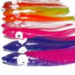 JSM 50pcs 7.5cm Soft Plastic Octopus Fishing Lures For Jigs Mixed Color Luminous Silicone Octopus Skirt Artificial Jigging Bait