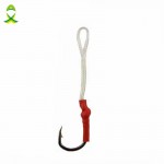 JSM 50pcs/lot Stainless Steel Fishing Hook With PE Line Fly Tying Jig Assist Bait Fish hooks Carp Fishing hooks size 1/0-10/0 