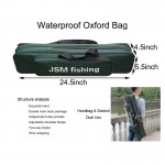 JSM green Two-Layer Nylon Fishing Bag Large Capacity Double Layer Fishing Rod Tackle Bag Fishing Equipment bags