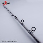 KUYING BLUE DANCER 2.04m Casting Slow Jigging Lure Fishing Rod Cane Toray Carbon FUJI Rotate Ring 1 Section Medium Free Shipping