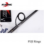 KUYING SuperLite 2.1 2.28 2.58m Lure Carbon Casting Spinning Fishing Rod FUJI Part Medium Fast Action Bottom Fish Stick Pole 