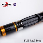 KUYING SuperLite 2.1 2.28 2.58m Lure Carbon Casting Spinning Fishing Rod FUJI Part Medium Fast Action Bottom Fish Stick Pole 