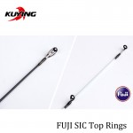 KUYING SuperLite 2.1 2.28 2.58m Lure Carbon Casting Spinning Fishing Rod FUJI Part Medium Fast Action Bottom Fish Stick Pole 