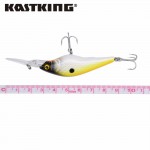 KastKing 2017 New 85mm 7g Best Quality 1pc Fishing bait Plastic Wobbler Minnow Fishing Lure Set With VMC Hooks for Lake Fishing