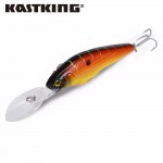 KastKing 2017 New 85mm 7g Best Quality 1pc Fishing bait Plastic Wobbler Minnow Fishing Lure Set With VMC Hooks for Lake Fishing