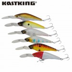 KastKing 2017 New Lot 6 pcs Fishing Lure Deep swim hard bait fish 8.5CM 7G artificial baits minnow fishing wobbler japan pesca