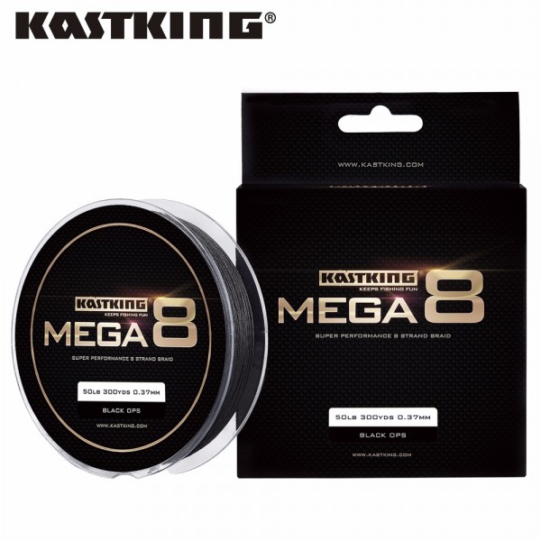 KastKing 274M Mega 8 Fishing Line Saltwater and Freshwater Fishing 8 Strands Braid Comparable Braided Line 10LB-80LB