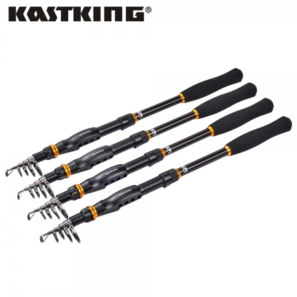 KastKing High Carbon Saltwater Telescopic Fishing Rod Superhard Rod Carbon 1.8M-3.6M Fishing Rod Spinning Fishing Pole