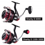 KastKing Sharky II New Water Resistant Carbon Drag Spinning Reel with Larger Spool 19KG Max Drag Sea Boat Spinning Fishing Reel