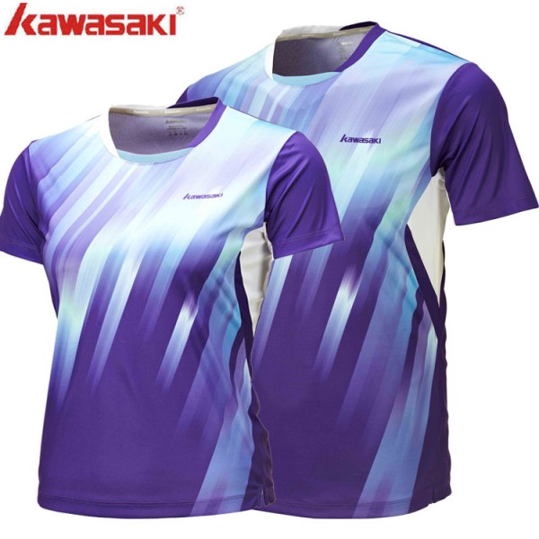 Kawasaki High Quality Lovers  Badminton T-Shirts  Breathable Outdoor Sport Clothing For Men And Women ST-16125 16225