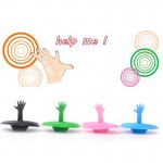 Kitchen Basin Sink Hair Plug Toilet Water Drains Plug Bath Silicone Floor Drain Cover Strainer Creative Hand Shape Bathroom Set