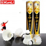 Kunli badminton shuttlecocks KL-gold Top grade goose feather shuttlecocks for International Tournament Best durable best flying