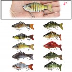 LIXADA Fishing Wobblers Lifelike 7 Segment Swimbait Crankbait Hard Bait Fishing Lure 10cm 15g Isca Artificial Fishing Tackle