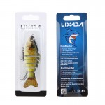 LIXADA Fishing Wobblers Lifelike 7 Segment Swimbait Crankbait Hard Bait Fishing Lure 10cm 15g Isca Artificial Fishing Tackle