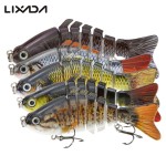 LIXADA Fishing Wobblers Lifelike 7 Segment Swimbait Crankbait Hard Bait Fishing Lure 10cm 15g Isca Artificial Fishing Tackle