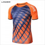 LS Brand Men Quick-dry shirts summer Outdoor sports Run Fitness clothing Tennis badminton Short sleeve t-shirt jogging tee tops