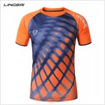 LS Brand Men Quick-dry shirts summer Outdoor sports Run Fitness clothing Tennis badminton Short sleeve t-shirt jogging tee tops