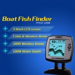 LUCKY 2-in-1 Fish Finder Wired / Wireless Fishfinder Depth Sounder Sensor Transducer Fish Detector Monitor FF918-100W