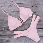 Lace Up Bikinis For Women 2017 Sexy Swimsuit Bandage Women's Bathing Suit Beach Girls Swim Wear Push Up Neoprene Bikini