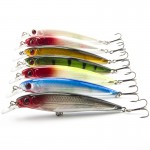 Laser Minnow Fishing Lure 11CM 13G Pesca Hooks Fish Wobbler Tackle Crankbait Artificial Japan Hard Bait Swimbait 7 Colors