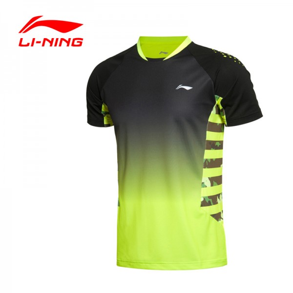 Li-Ning Men's Badminton Series Quick Dry Breathable Flexible T-Shirts  Sports Training T-Shirts AAYK291 MTS1810