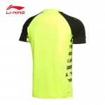 Li-Ning Men's Professional Badminton Match Jersey Breathable Quick Dry Short sleeves Li Ning Sleeve Sport Jersey AAYK291