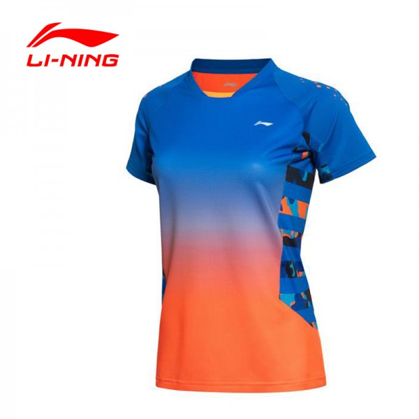 Li-Ning Women's Badminton Series T-Shirt Quick Dry Flexible Breathable Sports T-Shirt  AAYK128 WTS950