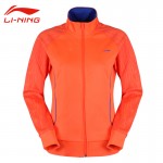 Li-Ning Women's Portable Badminton Jackets Li Ning Breathable Solid Comfortable Ribbed Cuffs Sports Coat AWDK554