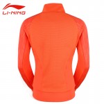 Li-Ning Women's Portable Badminton Jackets Li Ning Breathable Solid Comfortable Ribbed Cuffs Sports Coat AWDK554