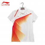 Li Ning original tennis T shirt for women summer sport girl badminton plus size quick dry tops tennis clothing AAYH234