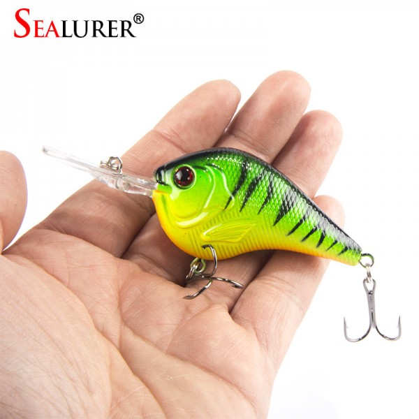 Lifelike 3D Eyes Fishing Lure 9.5CM 11G High Quality Treble hook Artificial Hard Bait Treble Hook Crankbait 5 Colors Available