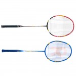 Lightweight Badminton Racquet Carbon Fiber Aluminum Alloy Training Badminton Racket with Carry Bag Durable Badminton Set