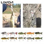 Lixada 10cm 20g Fishing Wobblers 6 Segments Swimbait Crankbait Fishing Lure Bait with Artificial Hooks