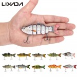 Lixada 10cm 20g Fishing Wobblers 6 Segments Swimbait Crankbait Fishing Lure Bait with Artificial Hooks