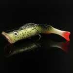 Long Range Casting Fishing Soft Tail Popper 11.5cm/17g Hard Body Bait Artificial Popper Lures Noisy Steel Balls