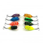 Lot 8pcs Plastic Popper Fishing Lures Bass CrankBaits Cicada Tackle fishing artificial bait crankbait fishing Halleluyah bait  